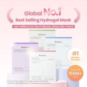 Hydrogel Eye Patches for Under Eye - Collagen Peptide, Anti Wrinkle & Fine Lines (60 Count)